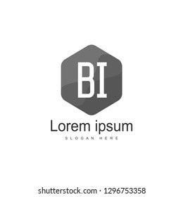 BI Letter Logo template