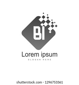 BI Letter Logo template