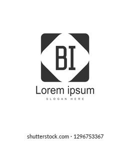 BI Letter Logo template