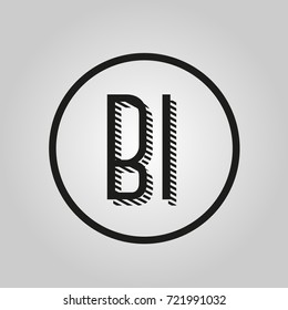 BI Letter Logo Vector