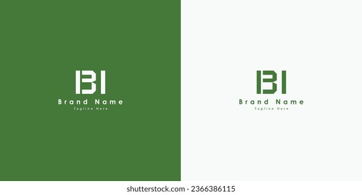 BI Letters Vector Logo Design