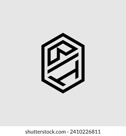 Geometrisches BI-Monogramm mit hochwertigem professionellem Design, das gut gedruckt werden kann