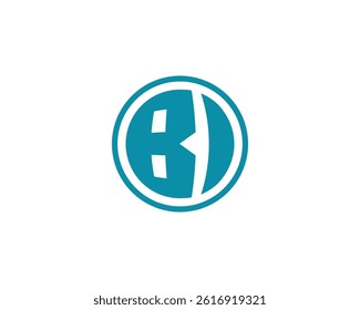 BI logo design vector template. BI