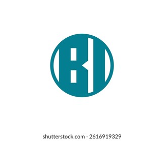 BI logo design vector template. BI