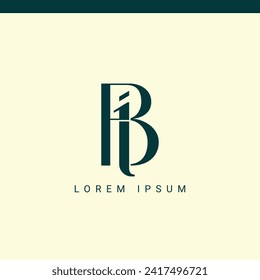 Bi monogram, Bi initial wedding, Bi logo company, Bi icon business, corporate sign with variation three colors designs for alphabetical marriage name, brand name, initial couple