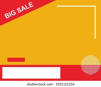 The Bi Sale Banner. Dynamic Shape Composition. Vektor Template Desing