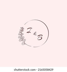 BI wedding logo letters in high quality professional design that will print well across any print media