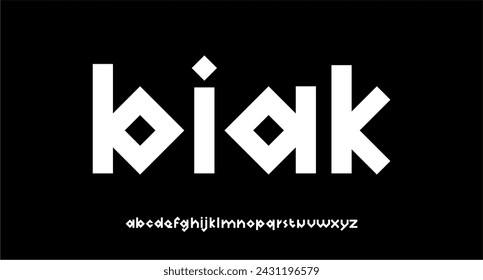 BIAK FONT VECTOR DISPLAY GREEK SQUARE