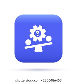 Bias Detection 3D Icon, Decision Icon