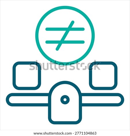 Bias Single Icon Line Color