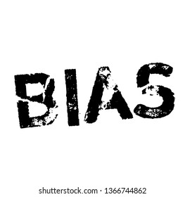 BIAS stamp on white