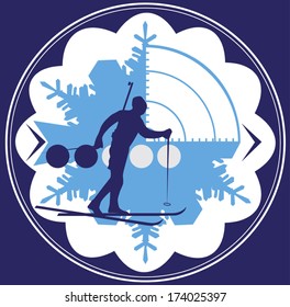 Biathlon emblem.
