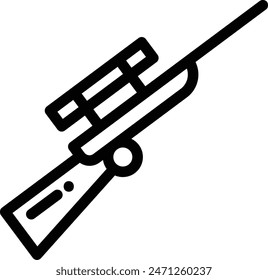 biathlon icon. Thin Linear Style Design Isolated On White Background