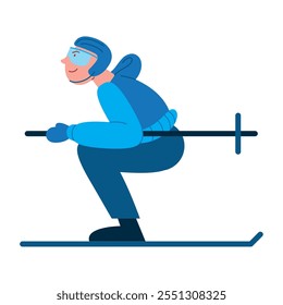 biathlon player character isolated design