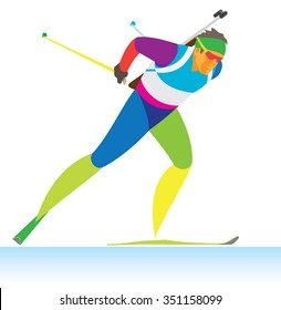 The biathlon is a race