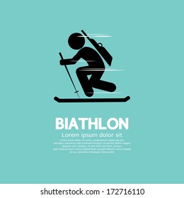 Biathlon Vector Illustration