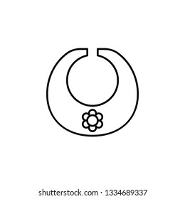 Bib, clothe, baby icon. Element of maternity culture. Thin icon for website design and development, app development. Premium icon