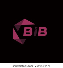 BIB creative minimalist letter logo. BIB unique vector initials alphabet letter logo design
