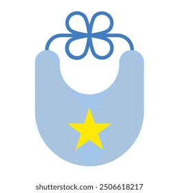 Bib Flat Icon Design For Personal nad Commercial Use
