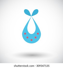 Bib icon. Flat vector related icon for web and mobile applications. It can be used as - logo, pictogram, icon, infographic element. Vector Illustration. 