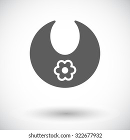 Bib icon. Flat vector related icon for web and mobile applications. It can be used as - logo, pictogram, icon, infographic element. Vector Illustration.