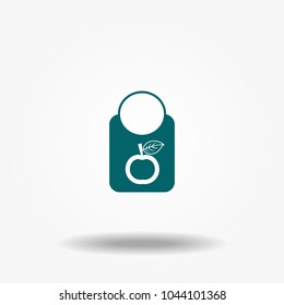 Bib icon vector