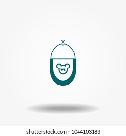 Bib icon vector