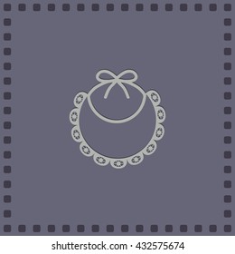 Bib icon, vector design element