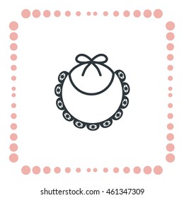Bib icon, vector design element