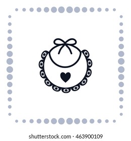 Bib icon, vector design element