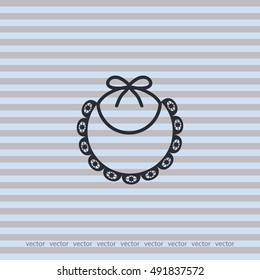 Bib icon, vector design element
