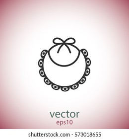 Bib icon, vector design element
