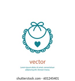 Bib icon, vector design element