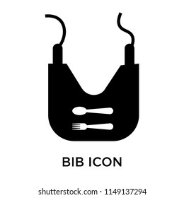 Bib icon vector isolated on white background for your web and mobile app design, Bib logo concept