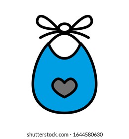 Bib icon vector sign and symbol on trendy design
