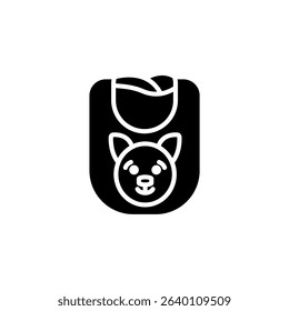 bib icons isolated on White Background. Flat style design