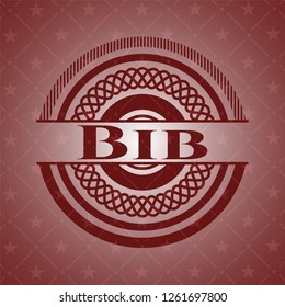 Bib red emblem
