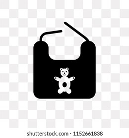Bib vector icon isolated on transparent background, Bib logo concept