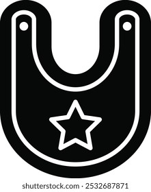 Icono detallado de Ilustración vectorial de babero