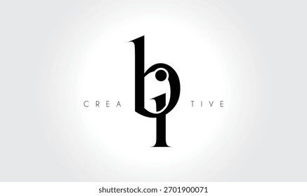BIbi Elegant Serif Monogram Logo – Luxury Lowercase Typographic Lettermark for Modern Branding