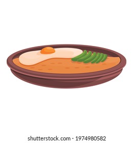 Bibimbap icon. Cartoon of Bibimbap vector icon for web design isolated on white background