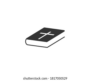 Bible, book, christianity icon on white background. Vector illustration.