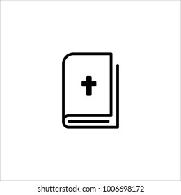  Bible Book icon vector