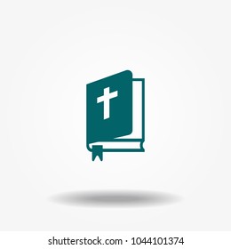 Bible book icon vector