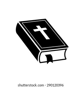 Bible book icon vector.