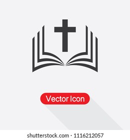 Bible Book Icon Vector Illustration Eps10