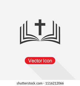 Bible Book Icon Vector Illustration Eps10