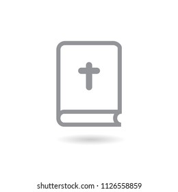 Bible book icon vector illustration on white background