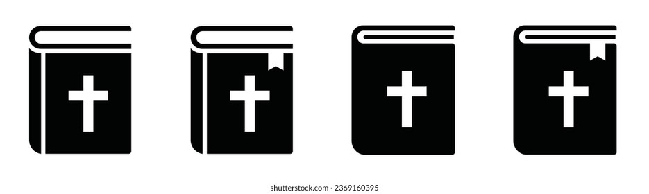 Icono del libro de la Biblia, ilustración del vector