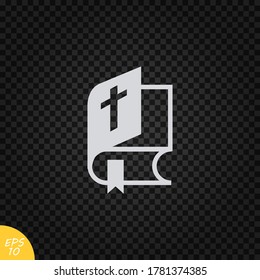 Bible book icon.Religious book vector.Bible icon in trendy style